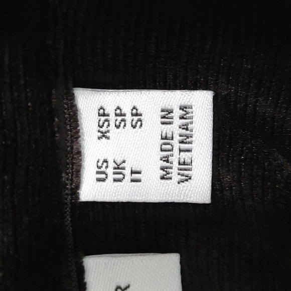 Susan Graver Black Velour Button Down Blouse Shirt Top Size XSP / S / SP / XS - Picture 8 of 10